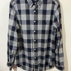 Brooks Brothers Regent 1818 Men's size M Blue Plaid Shirt Button up